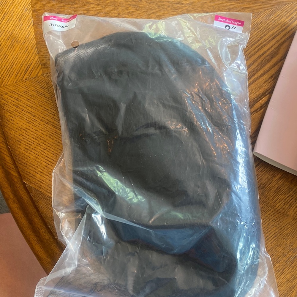 Caitlyn hair human hair 8inch straight wig.